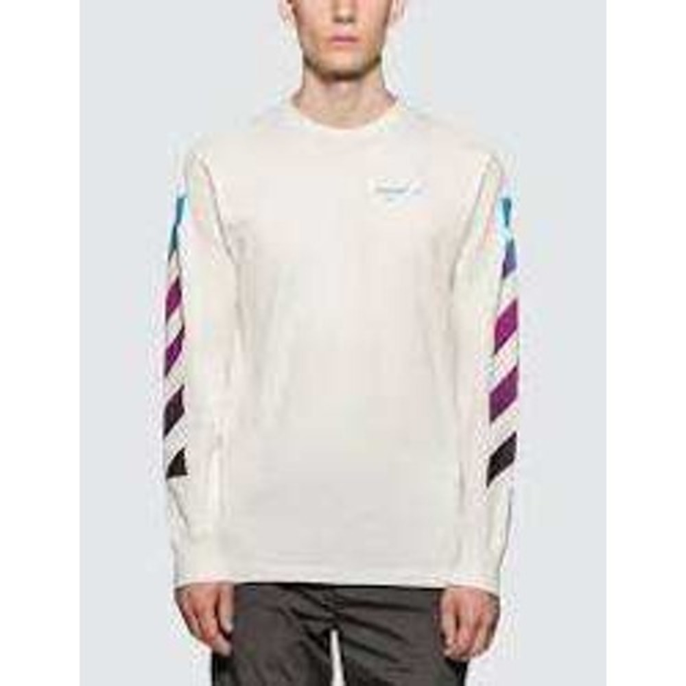 Off-White Virgil White Abloh 2018 Gradient Arrows Sweatshirt XS Streetwear
